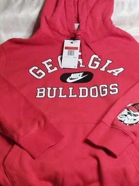 Nike Georgia Bulldogs Mens Red Hoodie